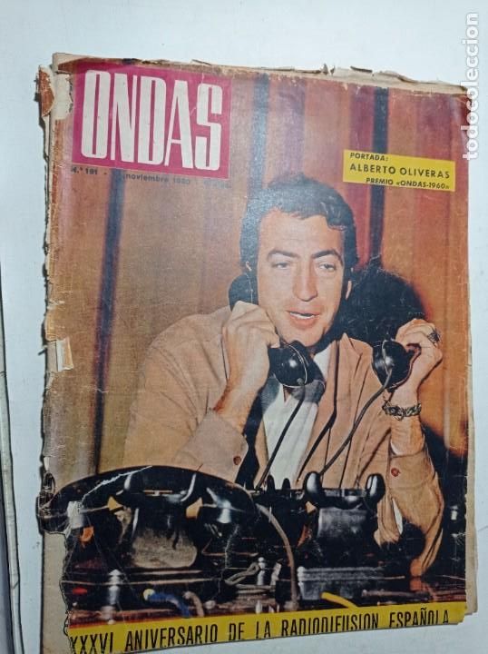 Collezionismo di Riviste e Giornali: Revista ondas n&uacute;mero 191 a&ntilde;o 1966 Alberto Oliveras Premio ondas radiodifusi&oacute;n espa&ntilde;ola