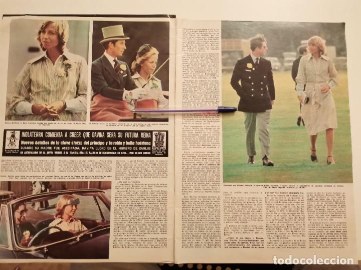Coleccionismo de revistas y peri&oacute;dicos: PR&Iacute;NCIPE CARLOS DE INGLATERRA Y DAVINA REVERSO LOLA FLORES REVISTA 1976