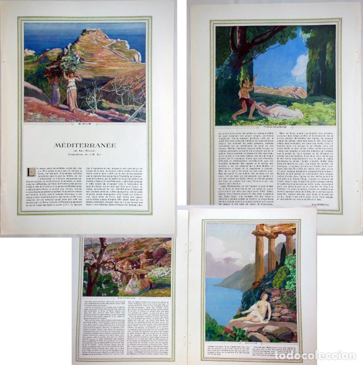 Collezionismo di Riviste e Giornali: Art&iacute;culo Revista L'Illustration : M&Eacute;DITERRAN&Eacute;E. BONNARD Abel, J - M AVY (Compositions)