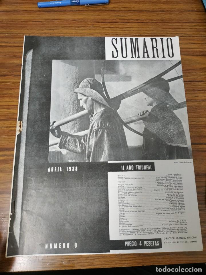 Coleccionismo de revistas y peri&oacute;dicos: REVISTA VERTICE. FALANGE ESPA&Ntilde;OLA TRADICIONALISTA DE LAS JONS. NUMERO 9