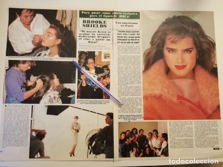Sammeln von Zeitschriften und Zeitungen: BROOKE SHIELDS MODELO POSA FIGURIN REVISTA HOLA RECORTE REVISTA 3 P&Aacute;GINAS 1985
