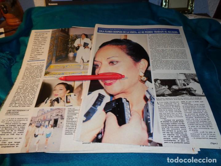 Coleccionismo de revistas y peri&oacute;dicos: RECORTE : LOLA FLORES, EN VISPERAS DE SU JUICIO. SEMANA, OCTBRE 1988(#)