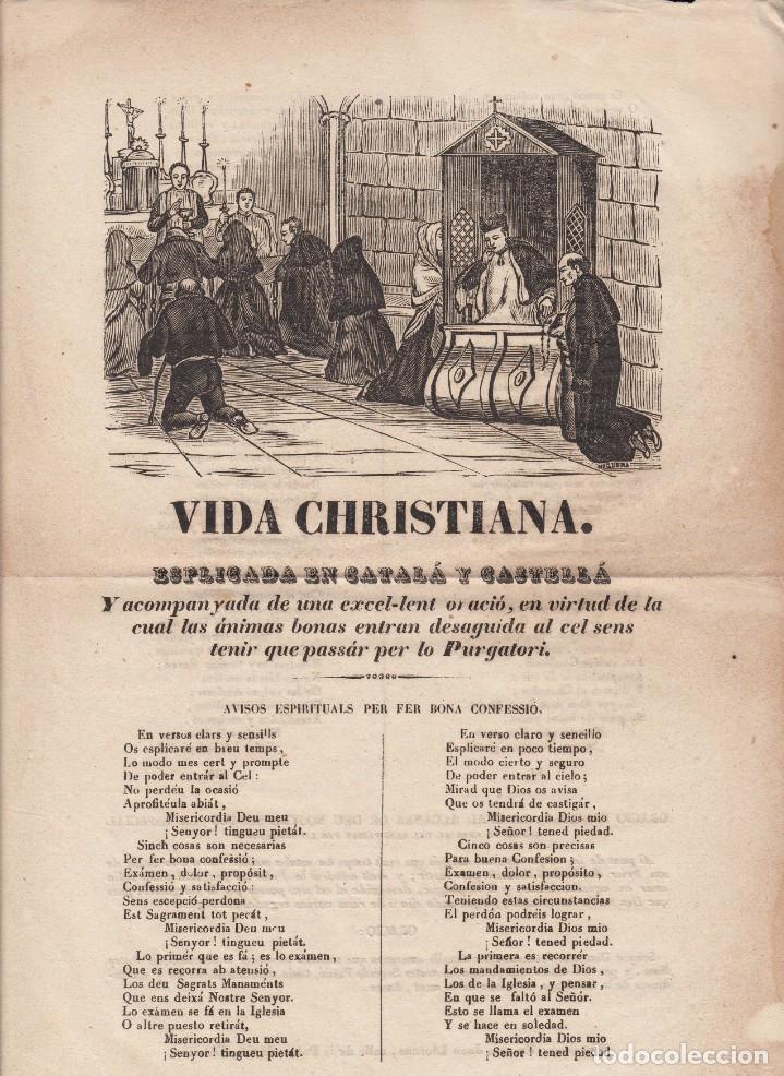 Coleccionismo de revistas y peri&oacute;dicos: SIGLO XIX VIDA CHRISTIANA ESPLICADA EN CATAL&Agrave; I CASTELLA`- IMP. DE JUAN LLORENS EN BARCELONA
