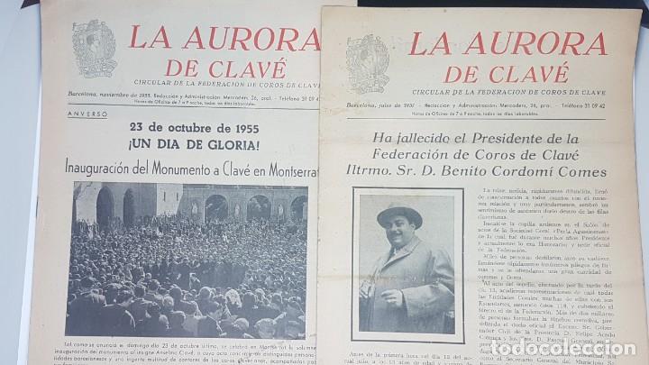Coleccionismo de Revistas y Peri&oacute;dicos: Lote formado por 7 revistas a&ntilde;os 50 LA AURORA DE CLAVE COROS DE CLAVE