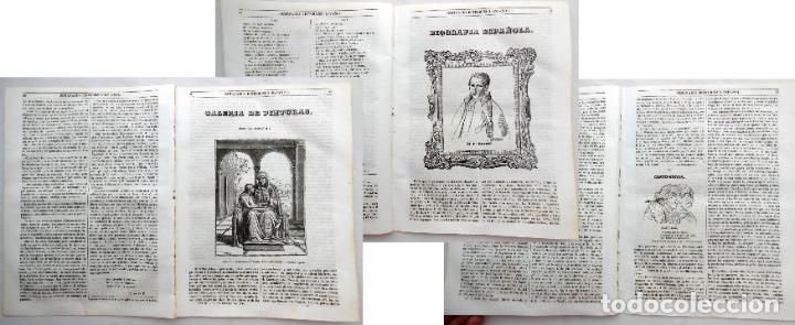 Collezionismo di Riviste e Giornali: SEMANARIO PINTORESCO ESPA&Ntilde;OL. n&ordm; 7 1844. Santa Ana dando lecci&oacute;n a Nuestra Se&ntilde;ora; P Burriel