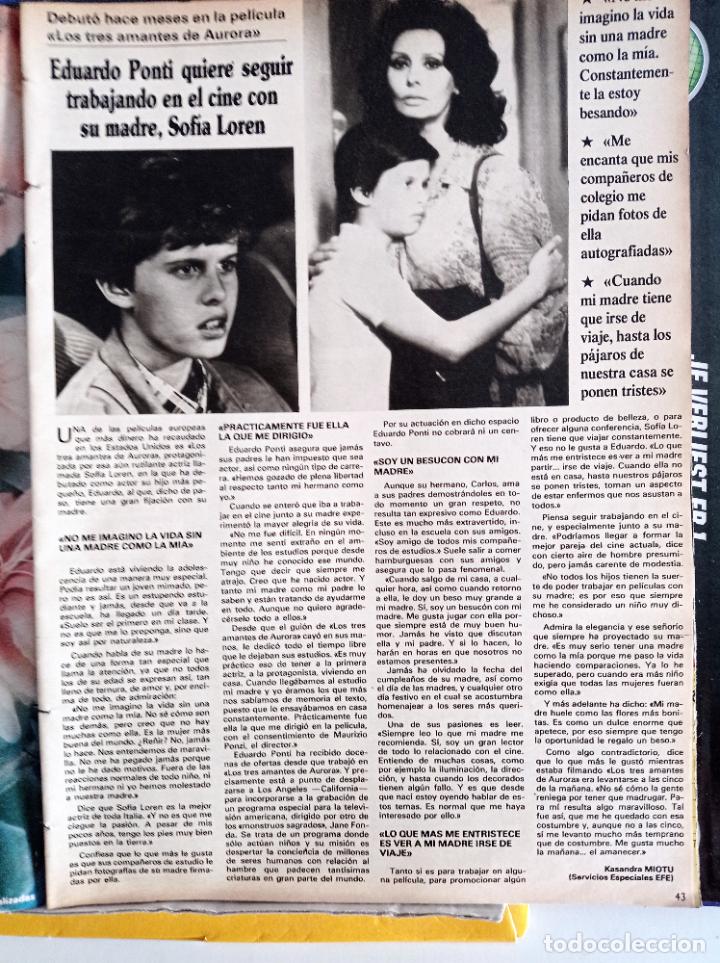 Coleccionismo de Revistas y Peri&oacute;dicos: SOFIA LOREN EDUARDO PONTI