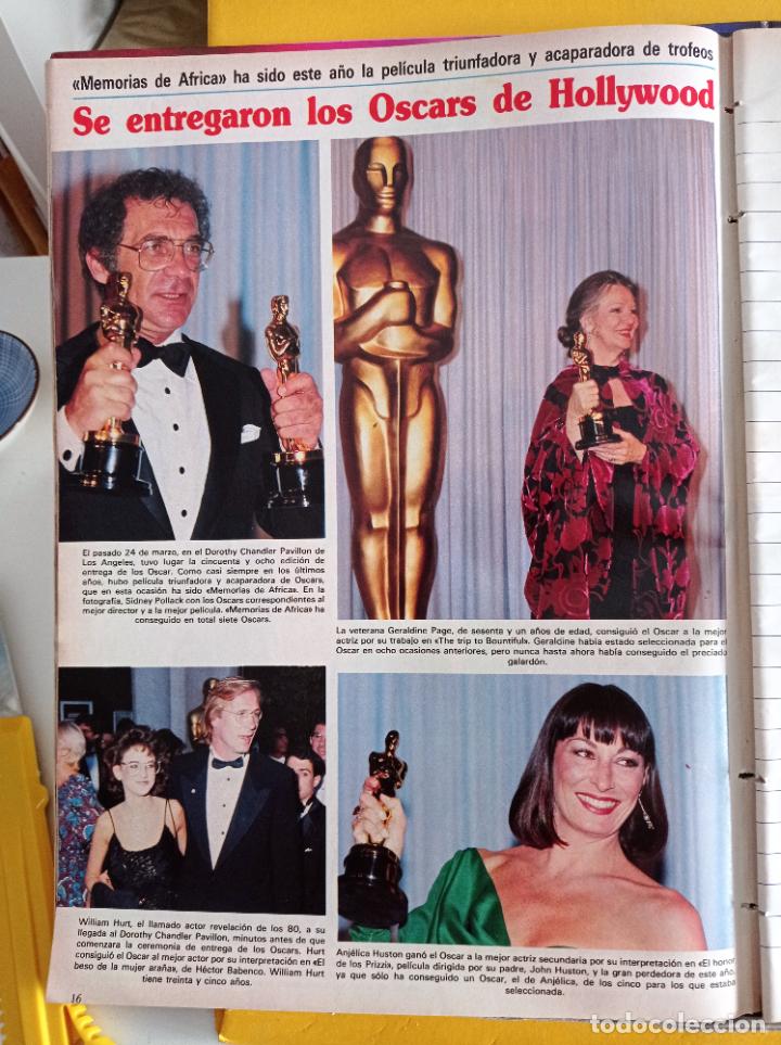 Coleccionismo de revistas y peri&oacute;dicos: LOS OSCARS ANJELICA HOUTON WILLIAM HURT GERALDINE PAGE SIDNEY POLLACK