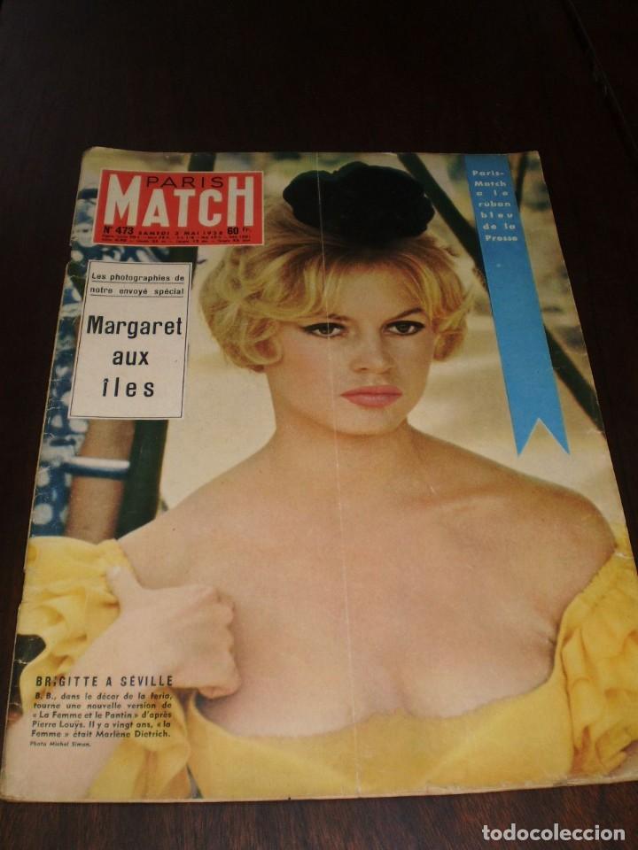 Collection Magazines and Newspapers: PARIS MATCH - N&ordm; 473 - 1958 - &rdquo;BRIGITTE A S&Eacute;VILLE&rdquo;