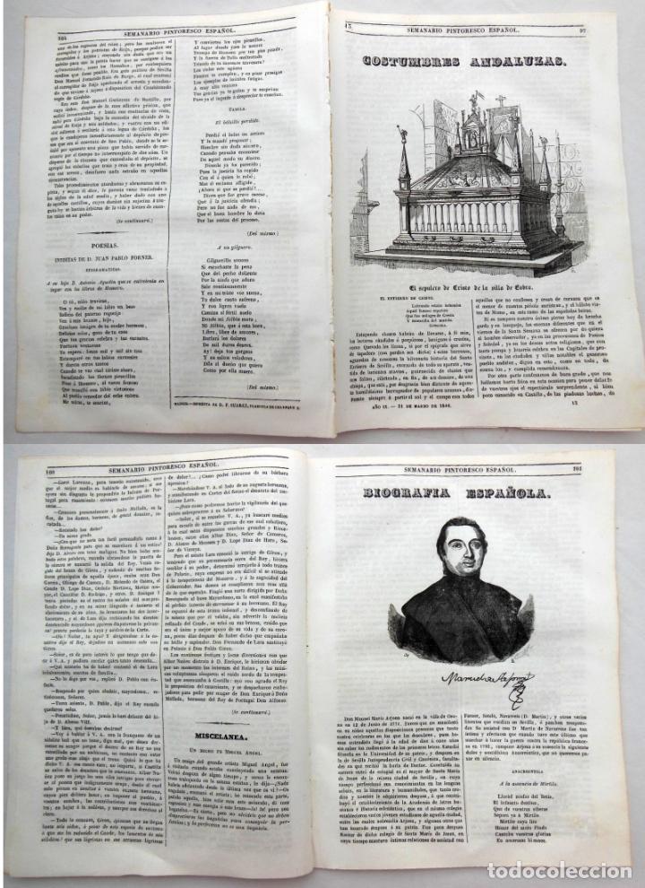 Colecionismo de Revistas e Jornais: SEMANARIO PINTORESCO ESPA&Ntilde;OL.N&ordm; 13, 1844. Sepulcro de Cristo de la Villa de Cabra; Manuel M Arjona