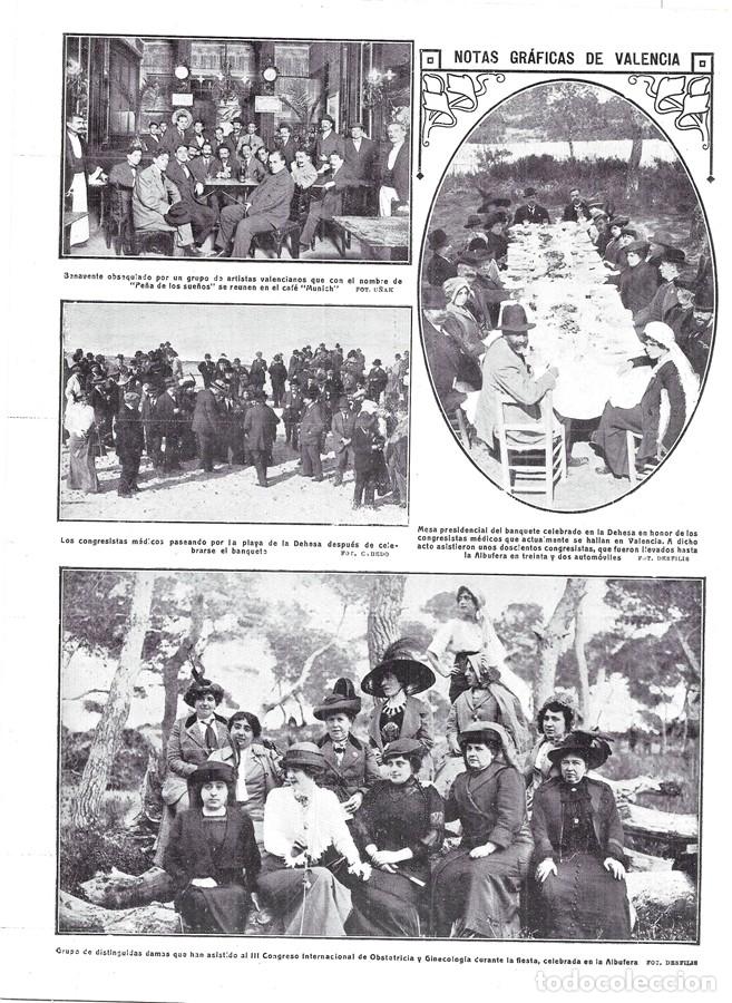 Coleccionismo de Revistas y Peri&oacute;dicos: 1913 HOJA REVISTA VALENCIA CAF&Eacute; MUNICH ARTISTAS 'PE&Ntilde;A DE LOS SUE&Ntilde;OS' CON JACINTO BENAVENTE