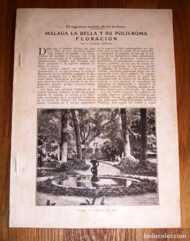 Collection Magazines and Newspapers: CARMONA VICTORIO, J. M&aacute;laga la Bella y su pol&iacute;croma floraci&oacute;n: El sugestivo encanto de los jardines