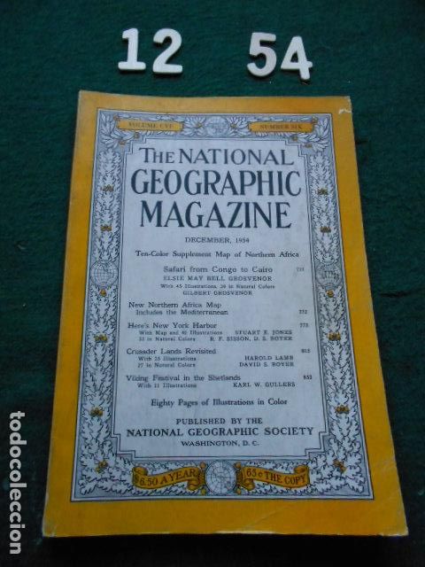 Coleccionismo de revistas y peri&oacute;dicos: REVISTA DE NATIONAL GEOGRAPHIC EN INGL&Eacute;S DICIEMBRE DEL 1954
