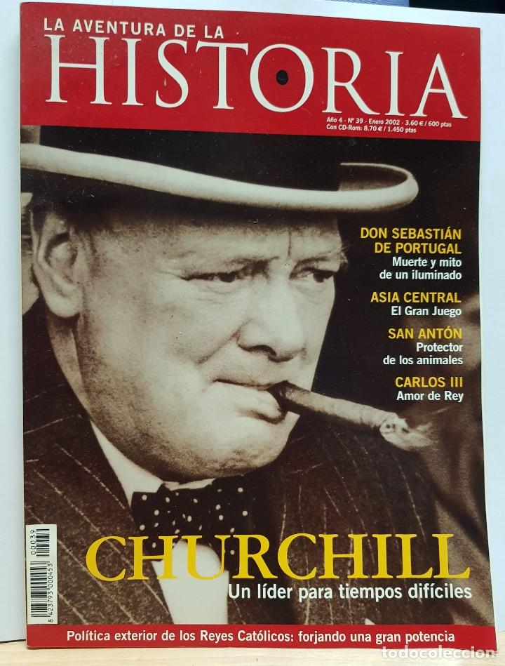 Coleccionismo de Revistas y Peri&oacute;dicos: REVISTA &ldquo;LA AVENTURA DE LA HISTORIA&rdquo; (N&ordm; 39&ndash;ENERO 2002). CHURCHILL Un l&iacute;der para tiempos dif&iacute;ciles