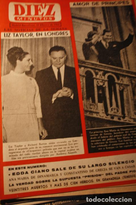 Coleccionismo de Revistas y Peri&oacute;dicos: ELIZABETH TAYLOR RICHARD BURTON ANA MARIA Y CONSTATINO GRECIA CONNIE FRANCIS 1963