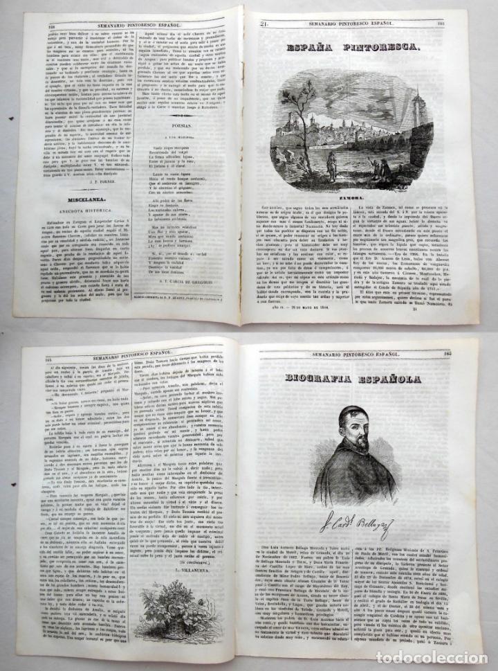 Colecionismo de Revistas e Jornais: SEMANARIO PINTORESCO ESPA&Ntilde;OL.N&ordm; 21, 1844. Zamora; Don Luis Antonio Belluga Moncada y Torre (Motril)