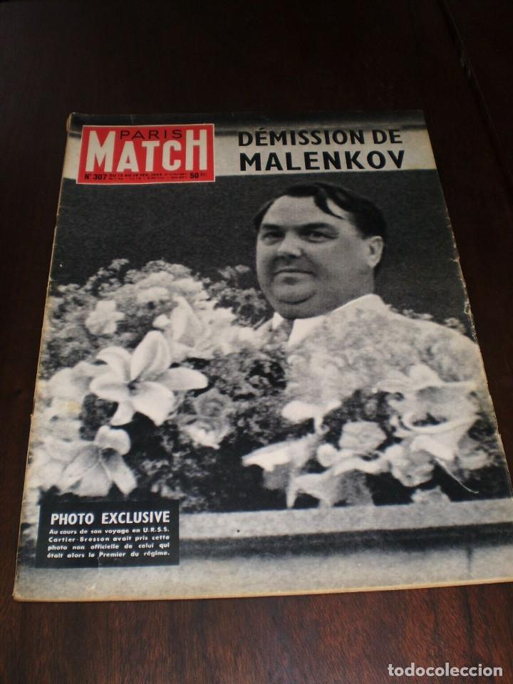 Collezionismo di Riviste e Giornali: PARIS MATCH - N&ordm; 307 - 1955 - &rdquo;D&Eacute;MISSION DE MALENKOV&rdquo;