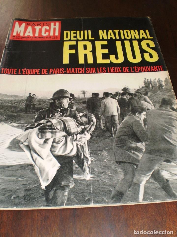 Coleccionismo de Revistas y Peri&oacute;dicos: PARIS MATCH - N&ordm; 557 - 1959 - &rdquo;DEUIL NATIONAL FREJUS&rdquo;