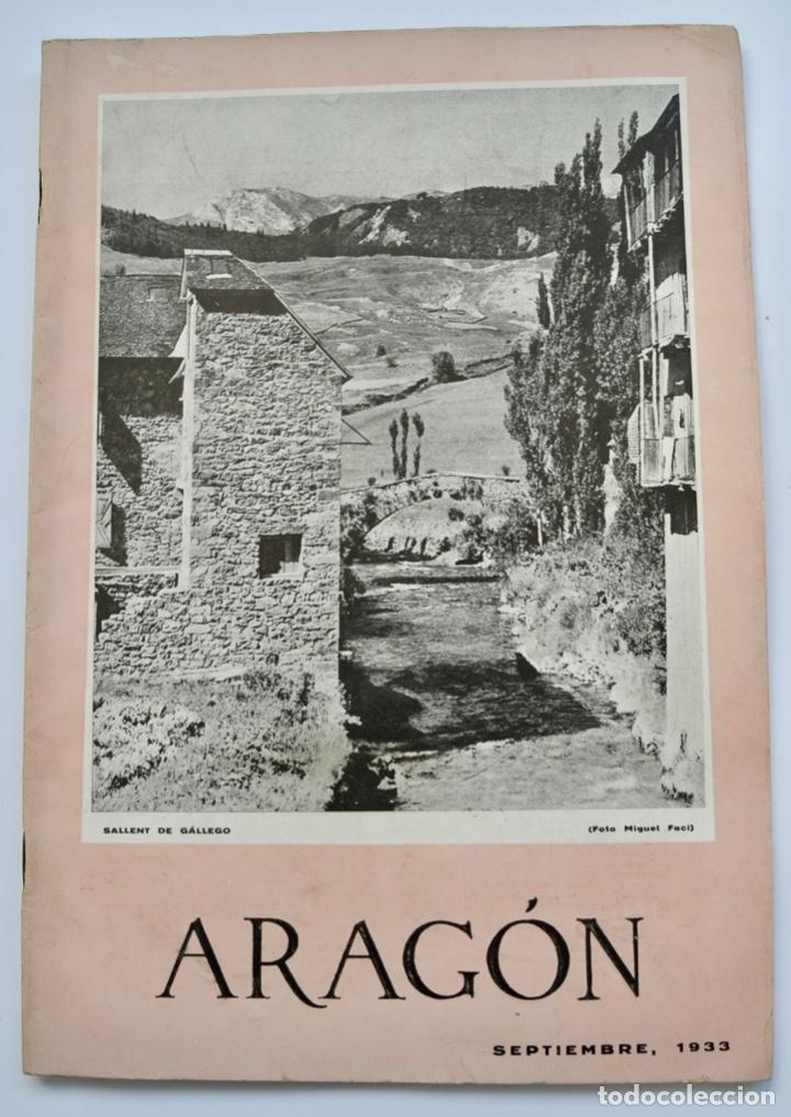 Collection Magazines and Newspapers: Revista Arag&oacute;n, n&ordm; 96. Sindicato de Iniciativa y Propaganda. Zaragoza, Sep. 1933. Portada: Sallent