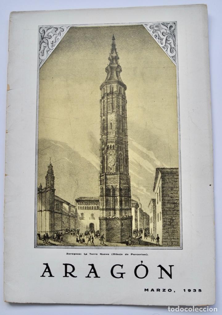 Coleccionismo de Revistas y Peri&oacute;dicos: Revista Arag&oacute;n, n&ordm; 114. Sindicato de Iniciativa y Propaganda. Marzo 1935. Portada: Torre Nueva