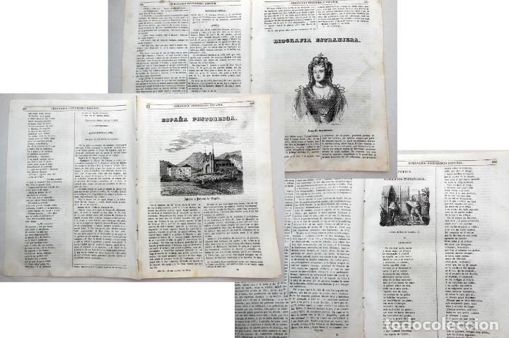 Colecionismo de Revistas e Jornais: SEMANARIO PINTORESCO ESPA&Ntilde;OL.N&ordm; 33, 1844. Iglesia y Palacio de Bego&ntilde;a (Bilbao); Ana de Inglaterra