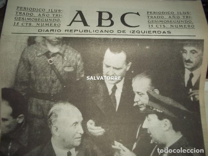 Coleccionismo de Revistas y Peri&oacute;dicos: DIARIO.PERIODICO.ABC DIARIO REPUBLICANO.GUERRA CIVIL.5 SEPTIEMBRE 1936. FACSIMIL