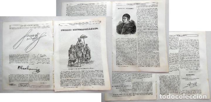 Colecionismo de Revistas e Jornais: SEMANARIO PINTORESCO ESPA&Ntilde;OL.N&ordm; 46,1844. El Emperador de Marruecos Muley-Alb-el-Rahman; Leon X