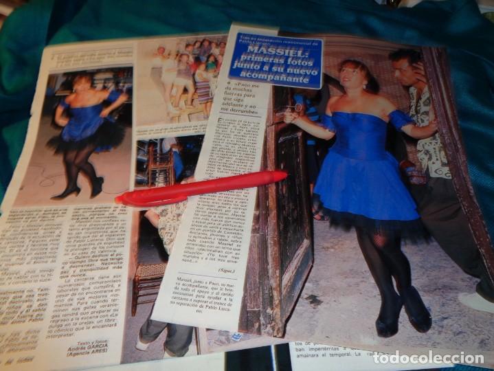Coleccionismo de Revistas y Peri&oacute;dicos: RECORTE : MASSIEL, CON SU NUEVO ACOMPA&Ntilde;ANTE. SEMANA, SPTMBRE 1988(#)