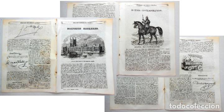 Colecionismo de Revistas e Jornais: SEMANARIO PINTORESCO ESPA&Ntilde;OL 1844. C&aacute;maras Parlamento Ingl&eacute;s; Akbar-Khan, hijo de Dost-Mohammed-Khan