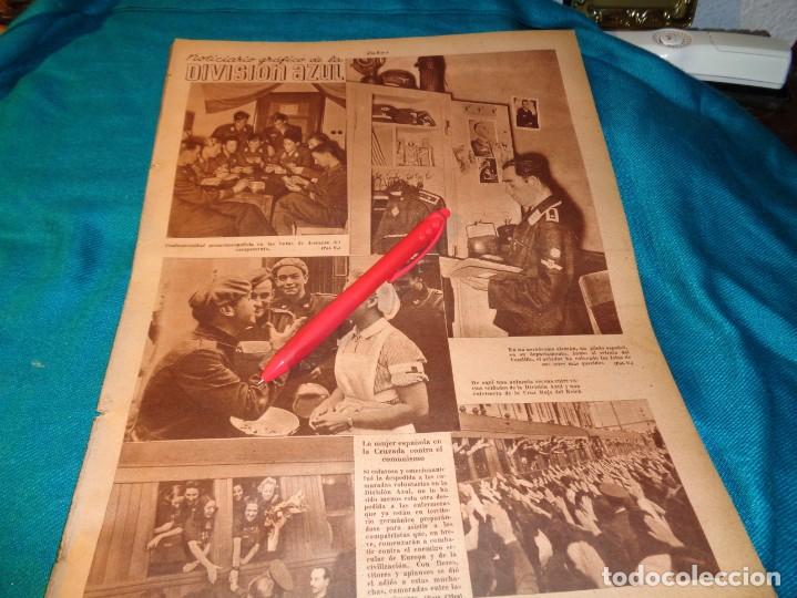 Coleccionismo de Revistas y Peri&oacute;dicos: RECORTE : NOTICIARIO GRAFICO DE LA DIVISION AZUL. FOTOS, AGTO 1941(#)