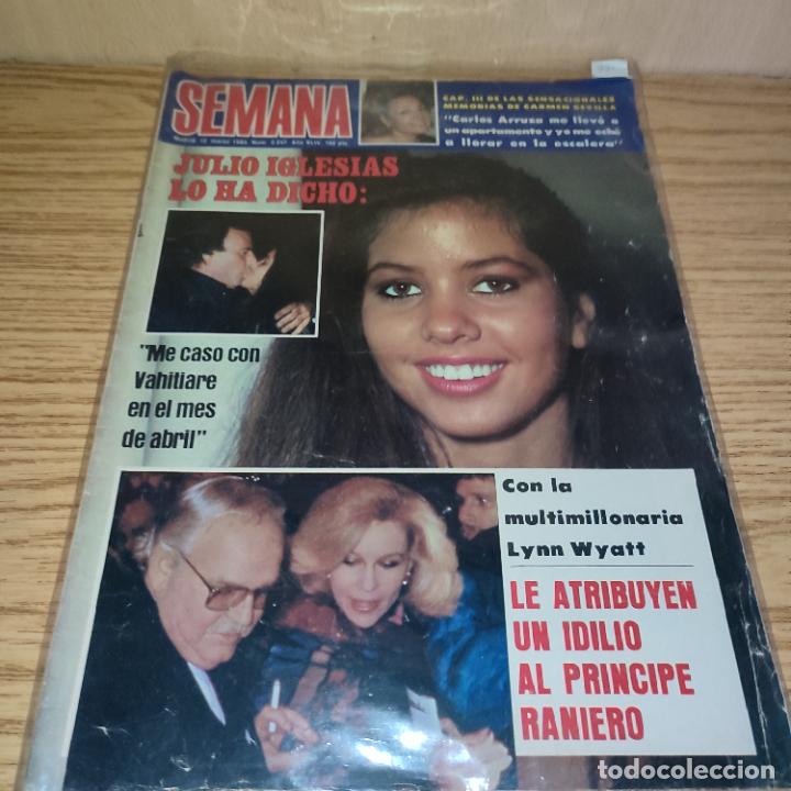 Coleccionismo de Revistas y Peri&oacute;dicos: SEMANA: JULIO IGLESIAS, VAHITIARE, RAINIERO