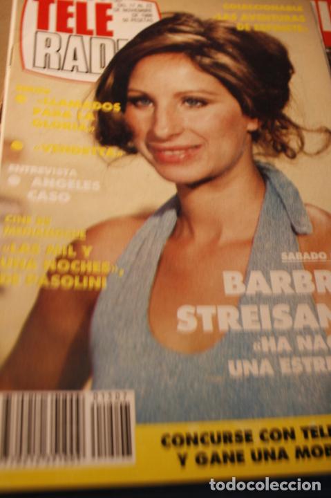 Coleccionismo de Revistas y Peri&oacute;dicos: REVISTA TELE RADIO FORMATO PEQUE&Ntilde;O BARBRA STREISAND 1986