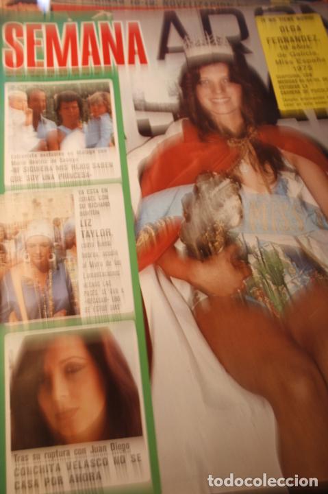 Coleccionismo de Revistas y Peri&oacute;dicos: MISS ESPA&Ntilde;A MARGAUX HEMINGWAY ELIZABETH TAYLOR ALAINB DELON JAIRO 1975