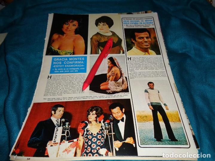 Coleccionismo de Revistas y Peri&oacute;dicos: RECORTE : GRACIA MONTES. JULIO IGLESIAS. SEMANA, DCMBRE 1973(#)