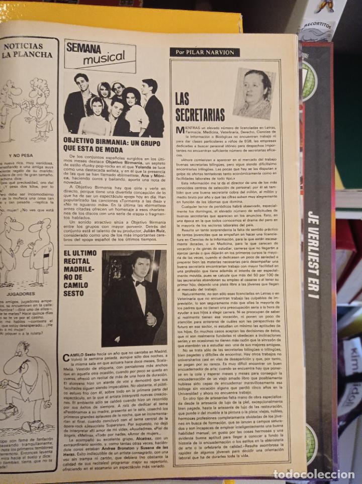Coleccionismo de revistas y peri&oacute;dicos: CAMILO SESTO OBJETIVO BIRMANIA