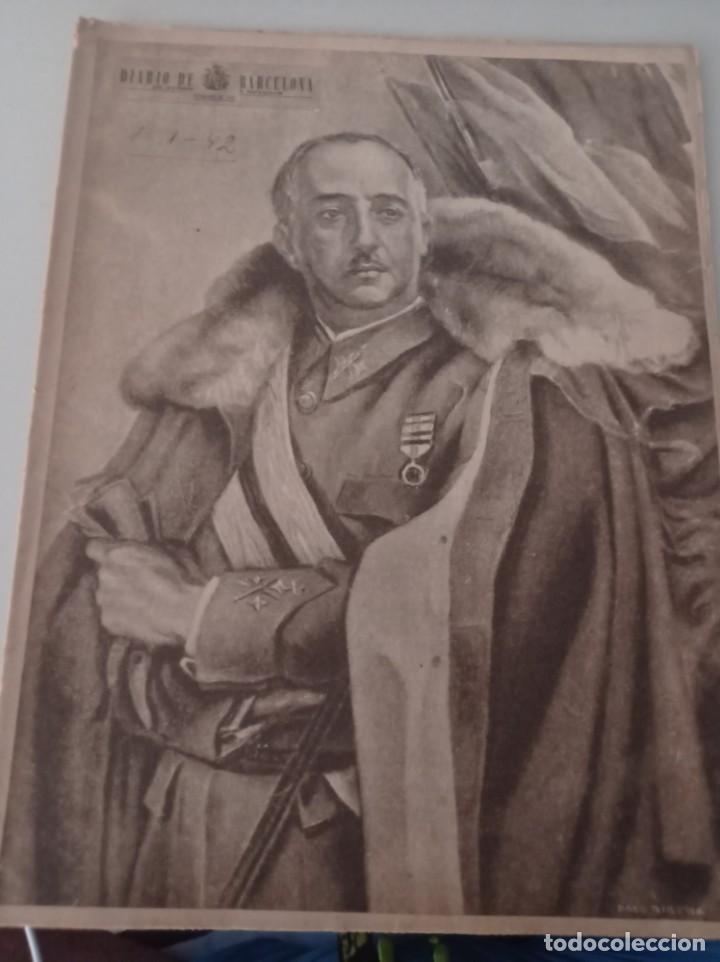 Sammeln von Zeitschriften und Zeitungen: DIARIO DE BARCELONA 1 DE ENERO DE 1942 FRANCISCO FRANCO REF. UR MES