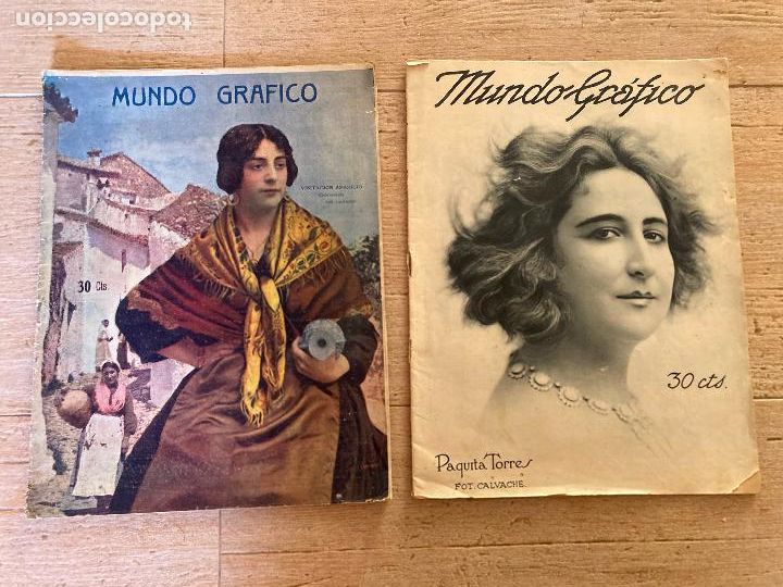Coleccionismo de Revistas y Peri&oacute;dicos: LOTE 2 REVISTAS MUNDO GRAFICO - NUMEROS 497 (A&Ntilde;O 1921) Y 570 (A&Ntilde;O 1922)