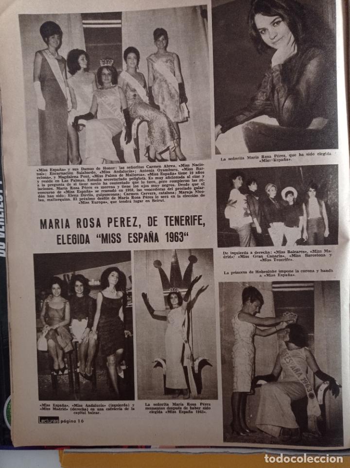 Collectionnisme de Revues et Journaux: MISS ESPA&Ntilde;A 1963 MARIA ROSA PEREZ TENERIFE