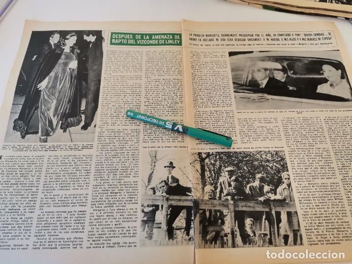 Coleccionismo de Revistas y Peri&oacute;dicos: PRINCESA MARGARITA AMENAZA RAPTO DEL VIZCONDE DE LINLEY REVERSO AVA GARDNER RECORTE REVISTA 1970