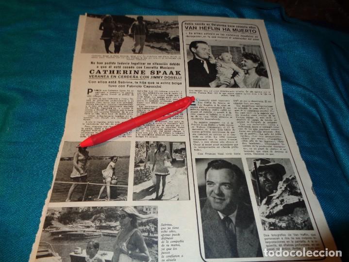 Collection Magazines and Newspapers: RECORTE : CATHERINE SPAAK, EN CERDE&Ntilde;A. SEMANA, JULIO 1971(#)