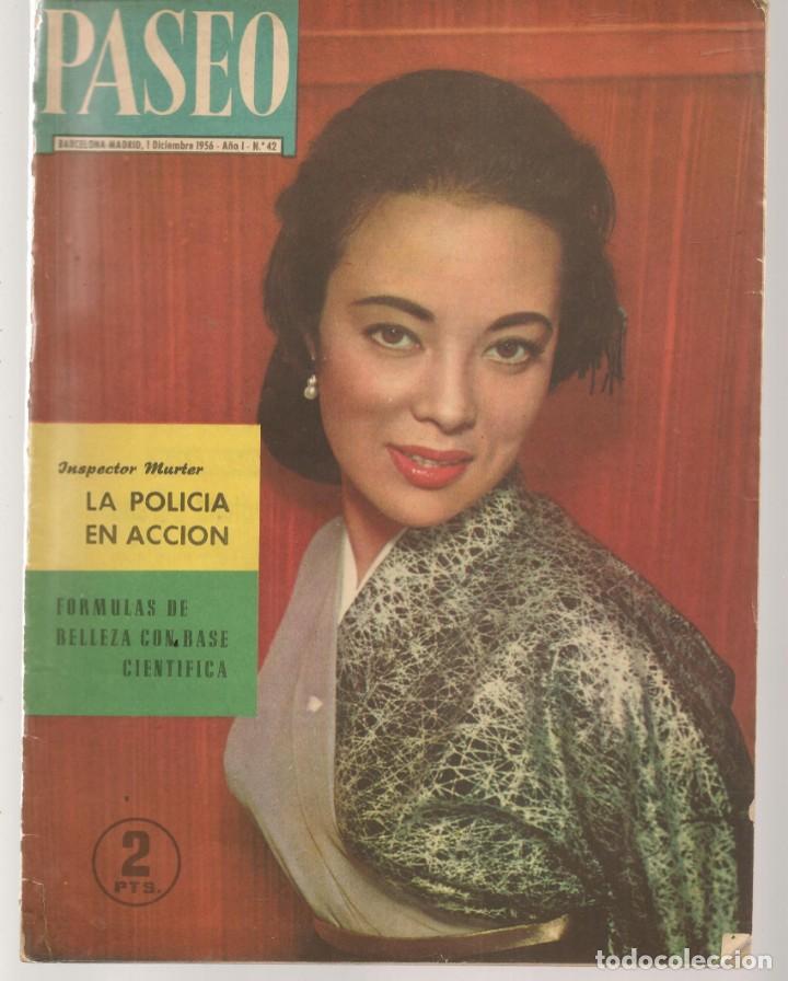 Coleccionismo de revistas y peri&oacute;dicos: REVISTA PASEO. N&ordm; 42. LOLA FLORES. 1 DCBRE.1956.(B/58)