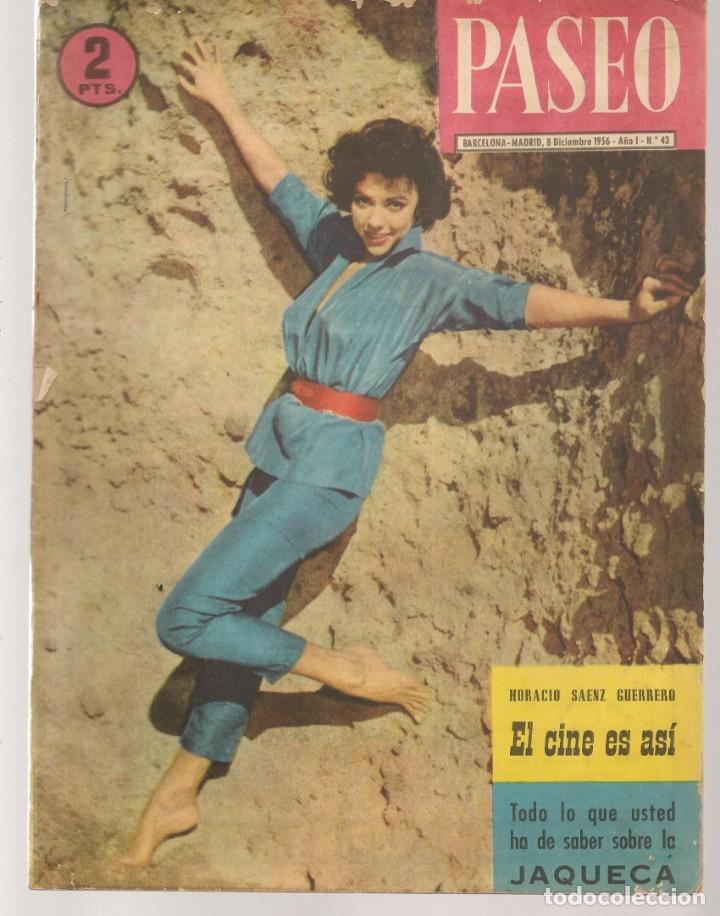 Coleccionismo de revistas y peri&oacute;dicos: REVISTA PASEO. N&ordm; 43. CAMILO JOS&Eacute; CELA. 8 DICIEMBRE 1956.(B/58)