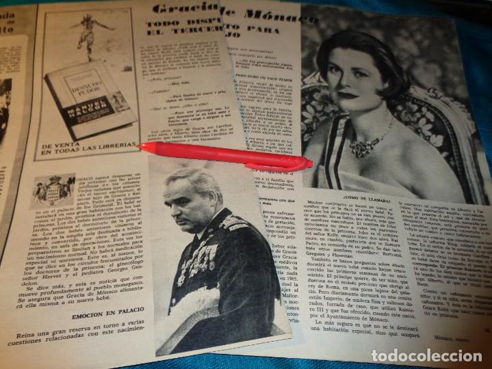 Collection Magazines and Newspapers: RECORTE : GRACE DE MONACO, ESPERA SU TERCER HIJO. SEMANA, ENERO 1965(#)