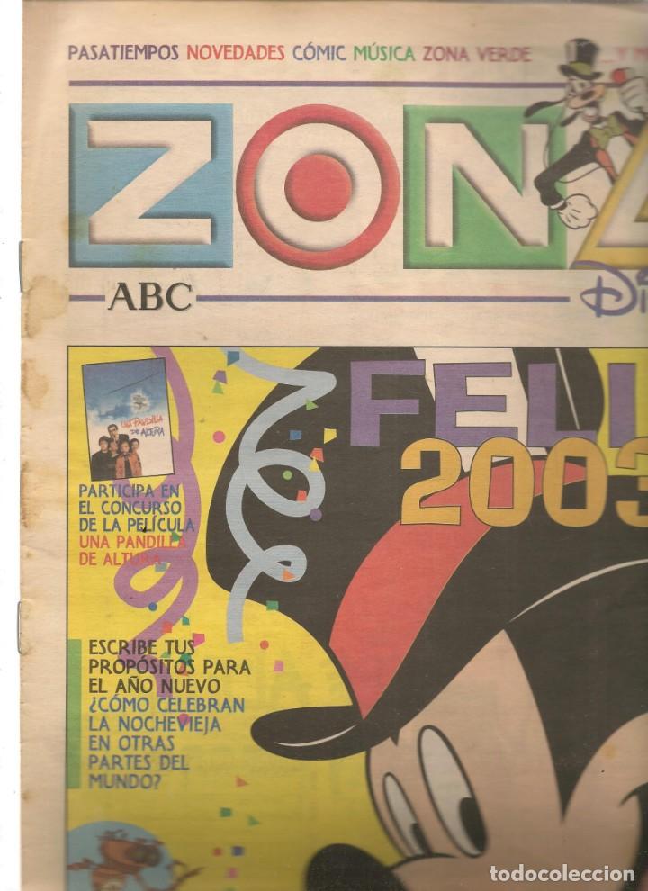 Coleccionismo de Revistas y Peri&oacute;dicos: ZONA DISNEY. ABC. N&ordm; 45. FELIZ 2003. 29 DICIEMBRE 2002. (B/58)
