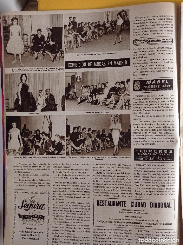 Coleccionismo de Revistas y Peri&oacute;dicos: 1958 DESFILE DE MODAS PERTEGAZ CARMEN SEVILLA SRA GALIZ MORALES CASANOVA QUINTANA CARMEN POLO FRANCO