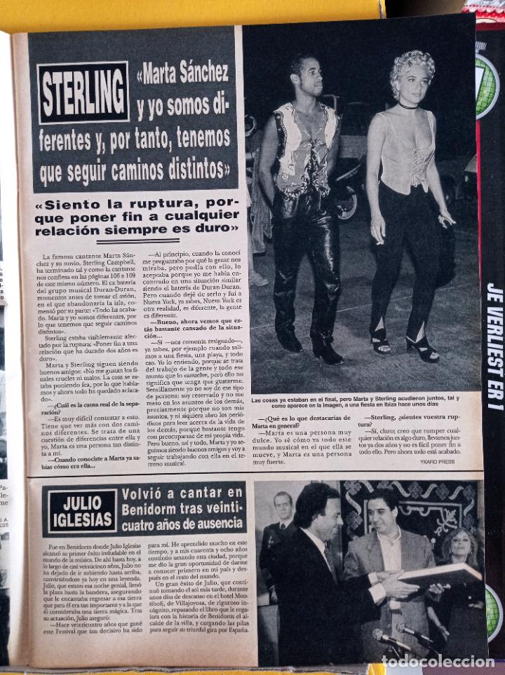 Coleccionismo de Revistas y Peri&oacute;dicos: MARTA SANCHEZ STERLING JULIO IGLESIAS BENIDORM