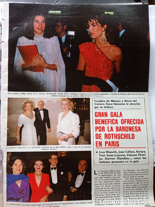 Collezionismo di Riviste e Giornali: CAROLINA DE MONACO CARMEN MARTINEZ BORDIU CATHERINE DENEUVE YVES SAINT LAURENT PALOMA PICASSO