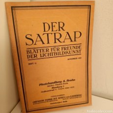 Coleccionismo de Revistas y Periódicos: REVISTA DER SATRAP, BLÄTTER FÜR FREUNDE DER LICHTBILDKUNST, HEFT.11, NOVEMBRE 1925, FOTOGRAFIA