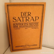 Coleccionismo de Revistas y Periódicos: REVISTA DER SATRAP, BLÄTTER FÜR FREUNDE DER LICHTBILDKUNST, 2. JARRGANG, HEFT. 9, SEPTEMBER 1926
