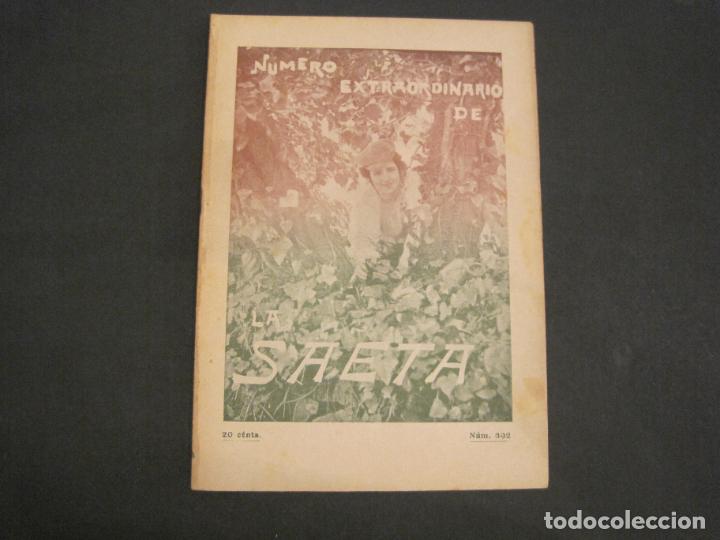 Colecionismo de Revistas e Jornais: LA SAETA-EXTRAORDINARIO-NUMERO 392-26 DE MAYO DE 1898-REVISTA ANTIGUA-VER FOTOS-(V-22.797)