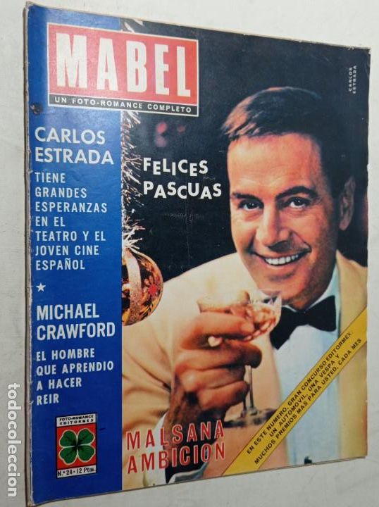 Sammeln von Zeitschriften und Zeitungen: Revista fotonovela Mabel 24 diciembre 1966 Carlos estrada Michael grawford